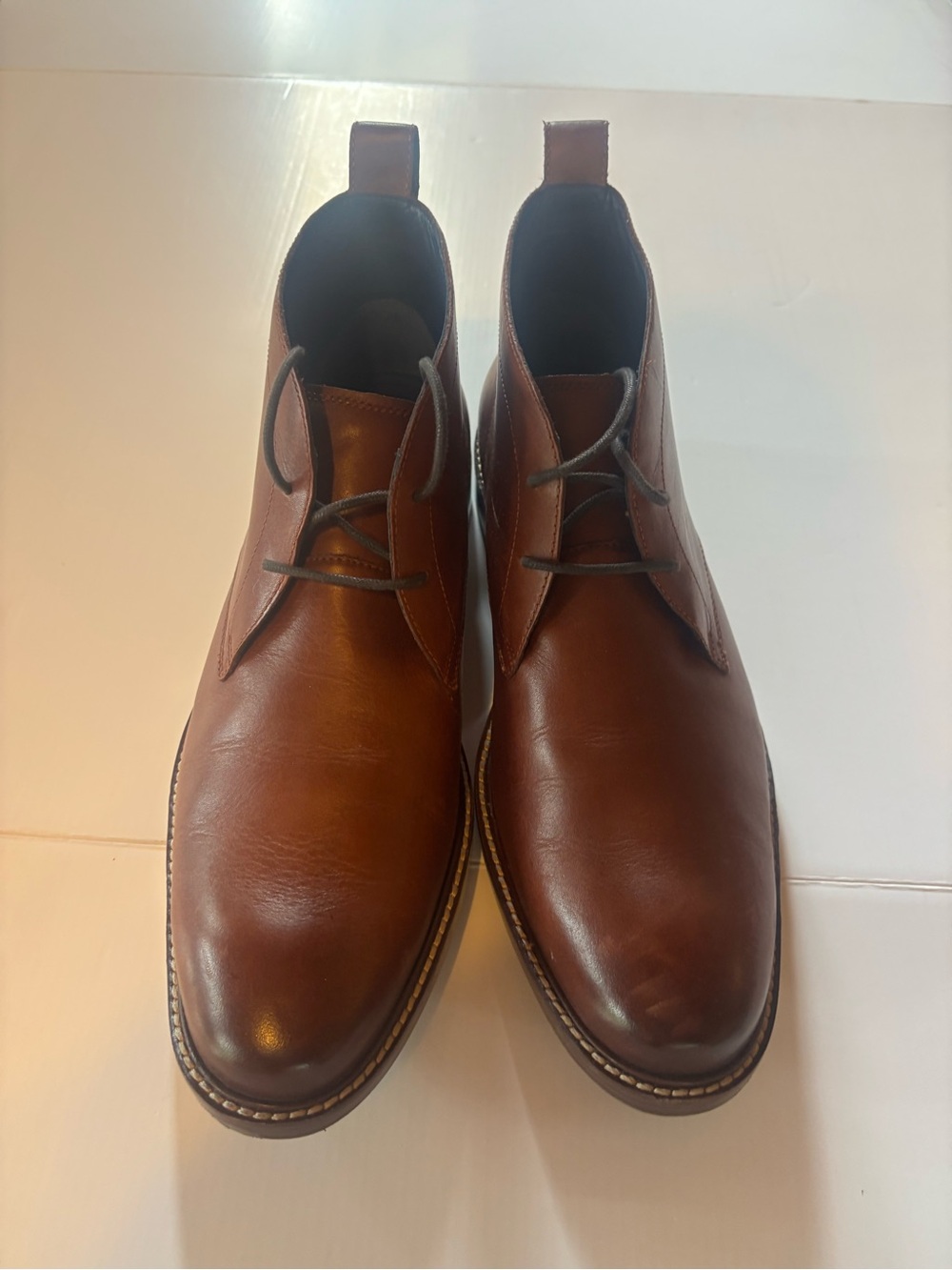 Cole Haan Men's Brown Leather Chukka Boots US 12 M